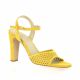 Vidi studio Nu pieds cuir velours jaune