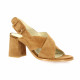 Vidi studio Nu pieds cuir velours camel