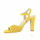 Vidi studio Nu pieds cuir velours jaune