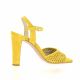 Vidi studio Nu pieds cuir velours jaune