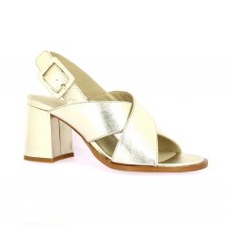 Vidi studio Nu pieds cuir or