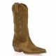 Metisse Boots cuir velours camel