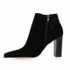 Vidi studio Boots cuir velours noir