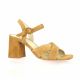 Vidi studio Nu pieds cuir velours camel