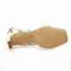 Vidi studio Nu pieds cuir or