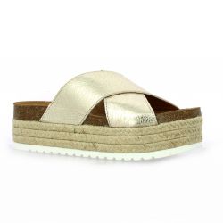 Sweet lemon Nu pieds cuir or