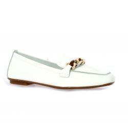 Reqins Mocassins cuir blanc