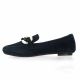 Reqins Mocassins cuir velours marine