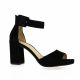 Vidi studio Nu pieds cuir velours noir