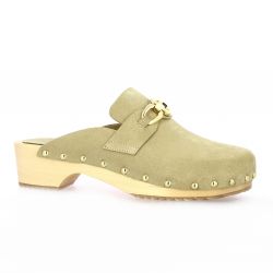 Exit Mules cuir velours beige