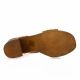 Exit Mules cuir velours cognac