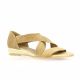 Exit Nu pieds cuir velours camel