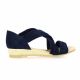 Exit Nu pieds cuir velours marine