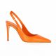 Giancarlo Escarpins cuir orange