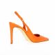 Giancarlo Escarpins cuir orange