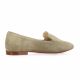 Giancarlo Mocassins cuir velours taupe