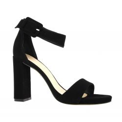 Fremilu Nu pieds cuir velours noir