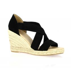Exit Espadrille cuir velours noir
