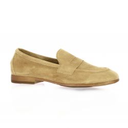 Exit Mocassins cuir velours camel