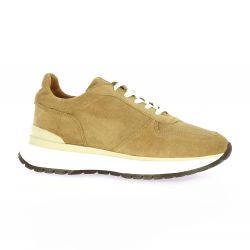 Exit Baskets cuir velours camel