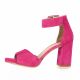 Vidi studio Nu pieds cuir velours fushia