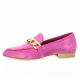 Pao Mocassins cuir velours fushia