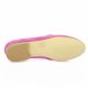 Pao Mocassins cuir velours fushia