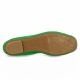 Reqins Ballerines cuir velours vert gazon