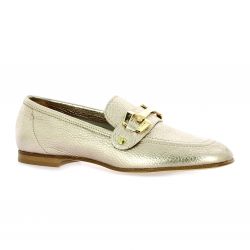 Spaziozero Mocassins cuir platine