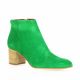 Spaziozero Boots cuir velours vert