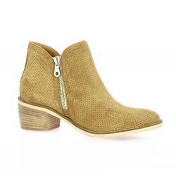 Pao Boots cuir velours camel