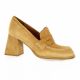 Pao Mocassins cuir velours camel