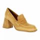 Pao Mocassins cuir velours camel