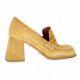 Pao Mocassins cuir velours camel