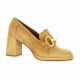 Pao Mocassins cuir velours camel