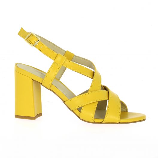 Vidi studio Nu pieds cuir jaune