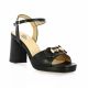 Pao Nu pieds cuir noir