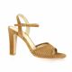 Vidi studio Nu pieds cuir velours camel