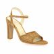 Vidi studio Nu pieds cuir velours camel