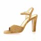 Vidi studio Nu pieds cuir velours camel