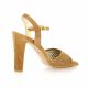 Vidi studio Nu pieds cuir velours camel