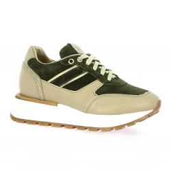 Life Baskets cuir velours kaki