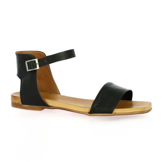 Creator Nu pieds cuir noir