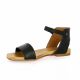 Creator Nu pieds cuir noir