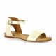 Creator Nu pieds cuir laminé or