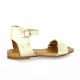 Creator Nu pieds cuir laminé or