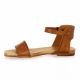 Creator Nu pieds cuir cognac