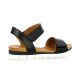 Creator Nu pieds cuir noir