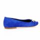 Pao Ballerines cuir velours bleu