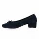 Reqins Ballerines cuir velours marine